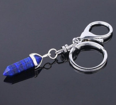 Porte-clés Hexa "Regain de Confiance" en Lapis Lazuli