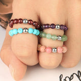 Bague Perle "Chance" en Agate Indienne