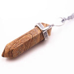 Pendentif Hexa "Patience" en Jaspe Paysage