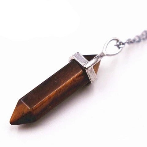 Pendentif Hexa "Confiance et Protection" en Œil de Tigre