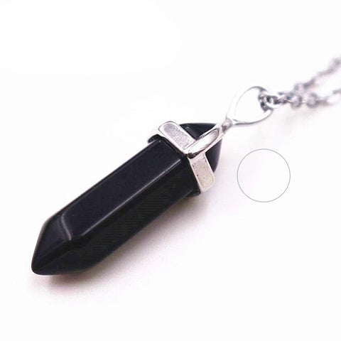 Pendentif Hexa "Enracinement" en Onyx