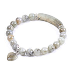 Bracelet Cœur "Bouclier de Protection" en Labradorite