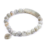 Bracelet Cœur "Bouclier de Protection" en Labradorite