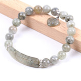 Bracelet Cœur "Bouclier de Protection" en Labradorite