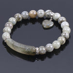 Bracelet Cœur "Bouclier de Protection" en Labradorite