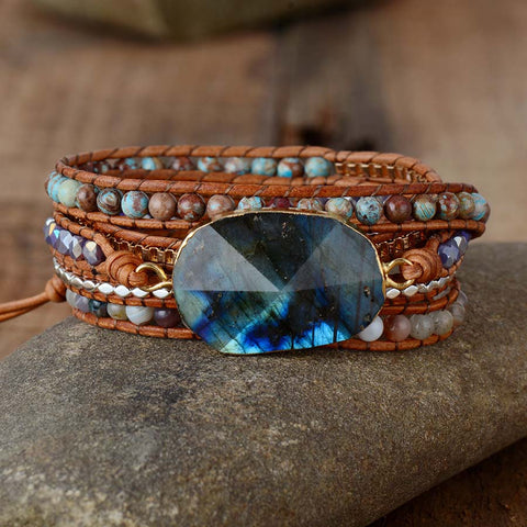 Bracelet bohème "Chance et Protection"