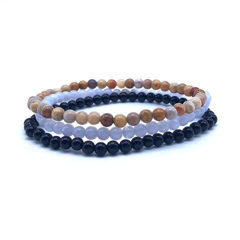 Ensemble de 3 Mini Bracelets "Contrôle et Créativité"