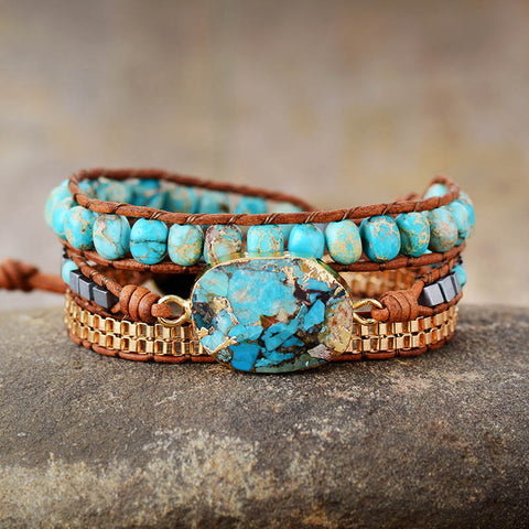 Bracelet bohème "Équilibre et Changement"