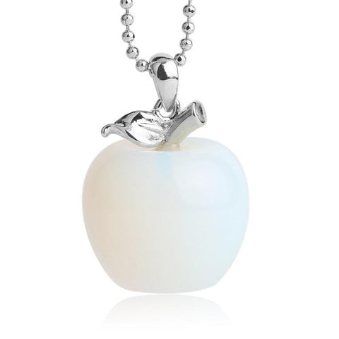 Pendentif Pomme "Douceur" en Opale