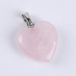 Pendentif Cœur "Tendresse" en Quartz Rose