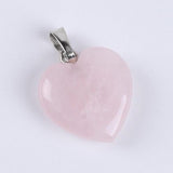 Pendentif Cœur "Tendresse" en Quartz Rose