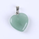 Pendentif Cœur "Connaissance" en Aventurine Verte