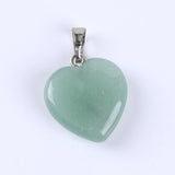 Pendentif Cœur "Connaissance" en Aventurine Verte