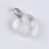Pendentif Cœur "Amplification Énergétique" en Cristal de Roche