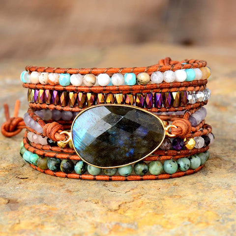 Bracelet bohème "Équilibre et Protection"