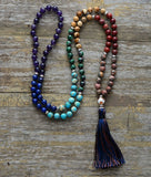Mala bohème "Équilibre" des 7 Chakras