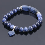Bracelet Cœur "Stabilité" en Sodalite