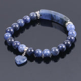 Bracelet Cœur "Stabilité" en Sodalite