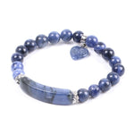 Bracelet Cœur "Stabilité" en Sodalite