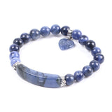 Bracelet Cœur "Stabilité" en Sodalite
