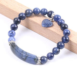 Bracelet Cœur "Stabilité" en Sodalite
