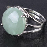 Bague Ronde "Connaissance" en Aventurine Verte
