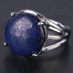 Bague Ronde "Regain de Confiance" en Lapis Lazuli