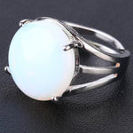 Bague Ronde "Douceur" en Opale