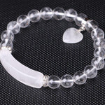 Bracelet Cœur "Amplification Énergétique" en Cristal de Roche