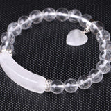 Bracelet Cœur "Amplification Énergétique" en Cristal de Roche