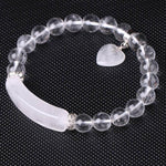Bracelet Cœur "Amplification Énergétique" en Cristal de Roche