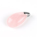 Pendentif Goutte "Tendresse" en Quartz Rose