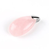 Pendentif Goutte "Tendresse" en Quartz Rose
