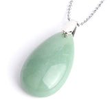 Pendentif Goutte "Connaissance" en Aventurine Verte