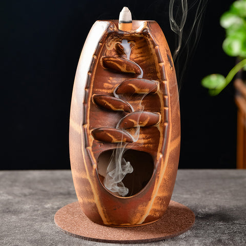 Brûleur d'Encens Cascade Marron