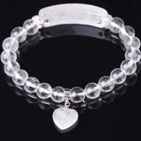 Bracelet Cœur "Amplification Énergétique" en Cristal de Roche