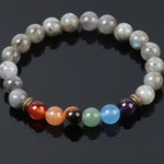 Bracelet "Protection et Guérison" 7 Chakras en Labradorite