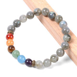 Bracelet "Protection et Guérison" 7 Chakras en Labradorite