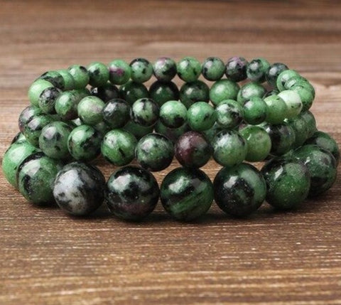 Bracelet "Motivation" en Rubis sur Fuschite