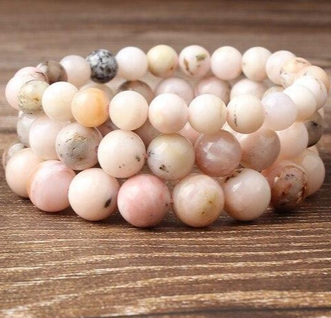 Bracelet "Amour Doux" en Opale Rose des Andes