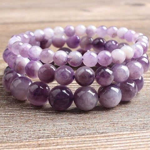 Bracelet "Humilité" en Améthyste Claire