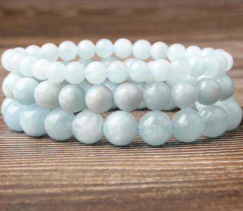Bracelet "Apaisement" en Aigue-Marine