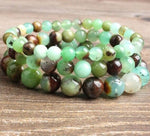 Bracelet "Amour Bienfaisant" en Chrysoprase