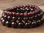 Bracelet "Force de Vivre" en Grenat