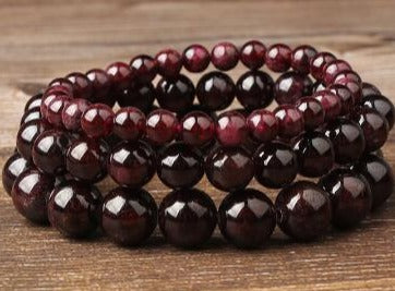 Bracelet "Force de Vivre" en Grenat