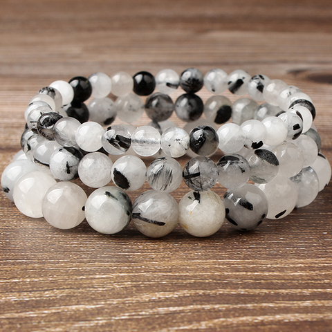 Bracelet "Compréhension" en Quartz Tourmaline