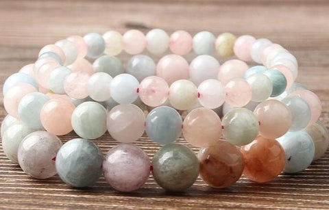 Bracelet "Douceur" en Morganite