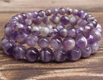 Bracelet "Humilité" en Améthyste Rubanée
