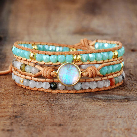 Bracelet bohème "Douceur et Bonheur"