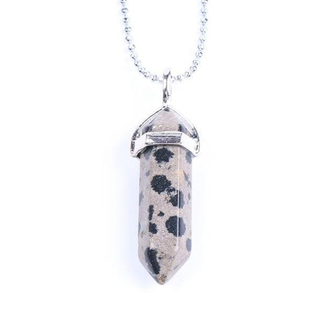 Pendentif Hexa "Dévouement" en Jaspe Dalmatien